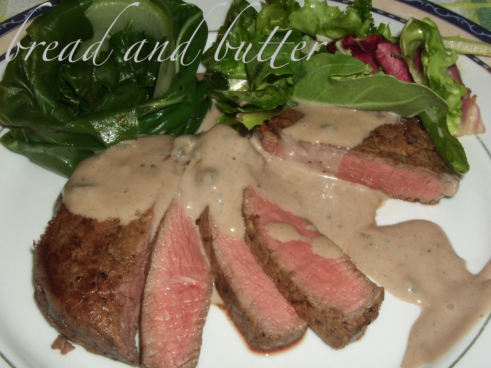 Bread and Butter.... Scotch beef filet with sauce!!!!