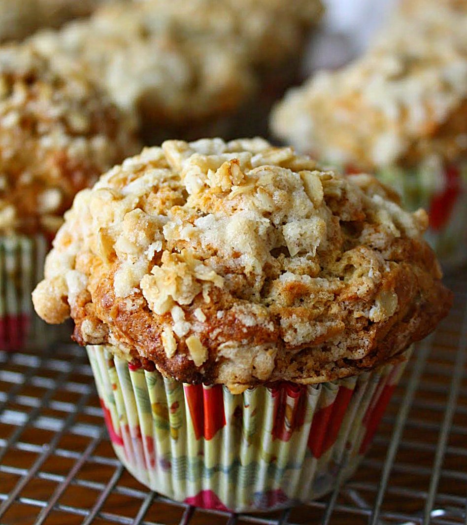 Jane's Sweets & Baking Journal Banana BrownSugar Muffins with Crunchy