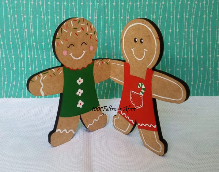 Bonequinhos para o Natal, biscoitos de gengibre.