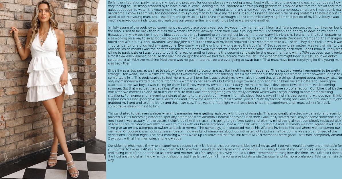 Mind Alteration TG Captions Bodysuit