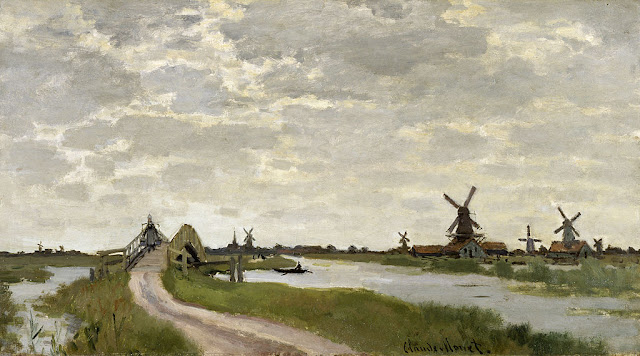 Claude Monet, Windmills Near Zaandam