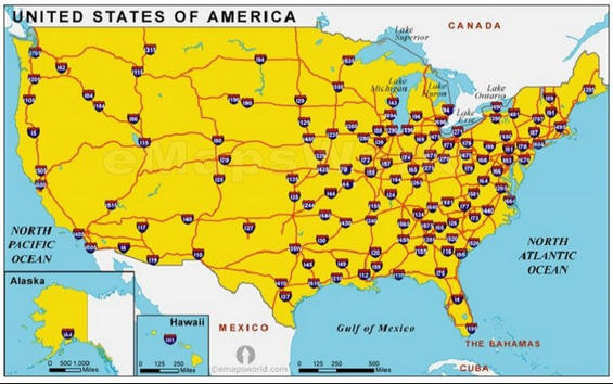 interstate map highway highways usa system states united america maps mobilerving construction facts reddit freeways wiley walker jones boom including