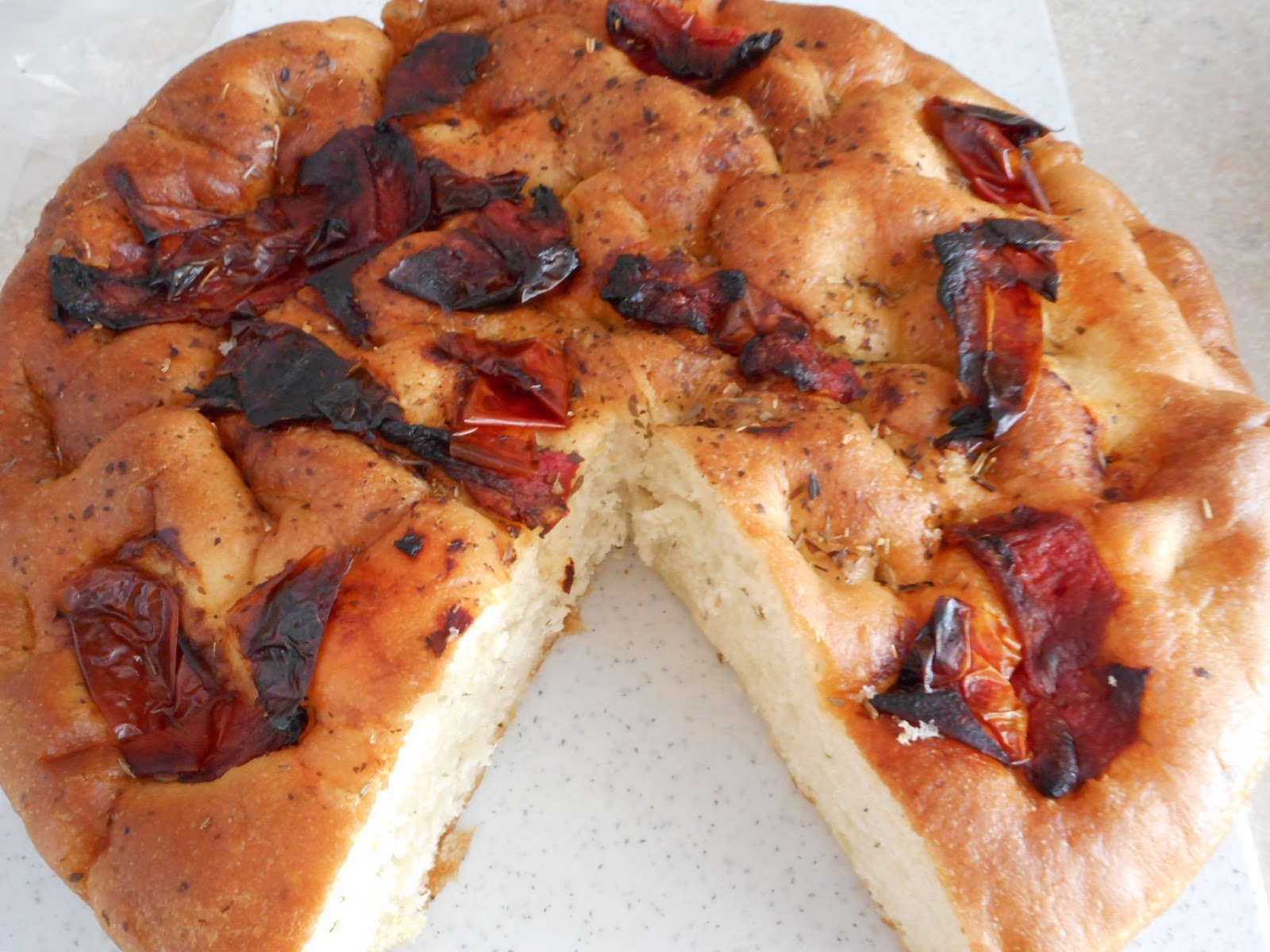 Southern Cooking at Home Savory Sundried Tomato Focaccia Bread