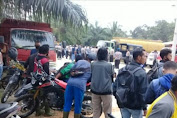 Ratusan Karyawan PT. Meskom Agro Sarimas Unjukrasa Tuntut Hak Gaji dan Sisa THR Tak Kunjung Cair