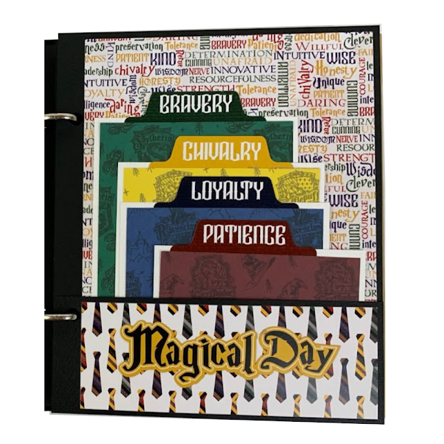 Artsy Albums Scrapbook Album and Page Layout Kits by Traci Penrod: Wizard  Magic, Harry Potter Inspired Scrapbook Album