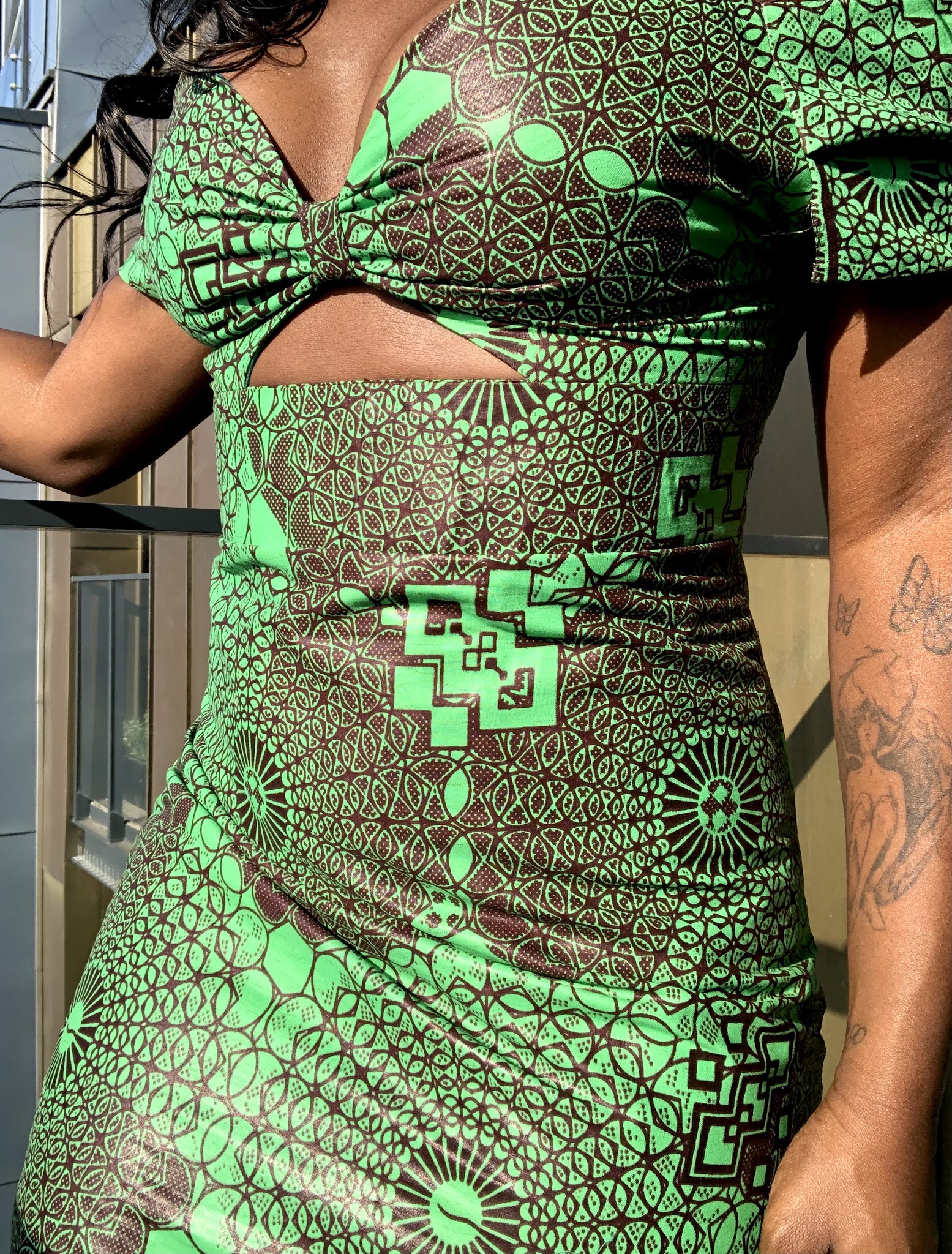 Green African Print Dresses UK