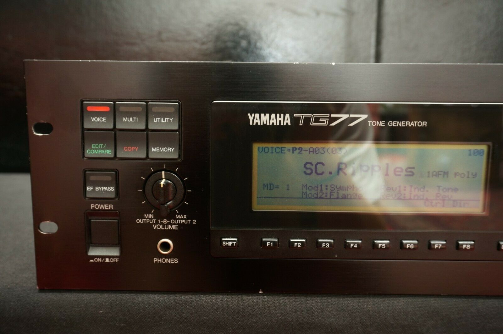 MATRIXSYNTH: Yamaha TG77 Tone Generator FM AWM Synthesiser SN QO02586