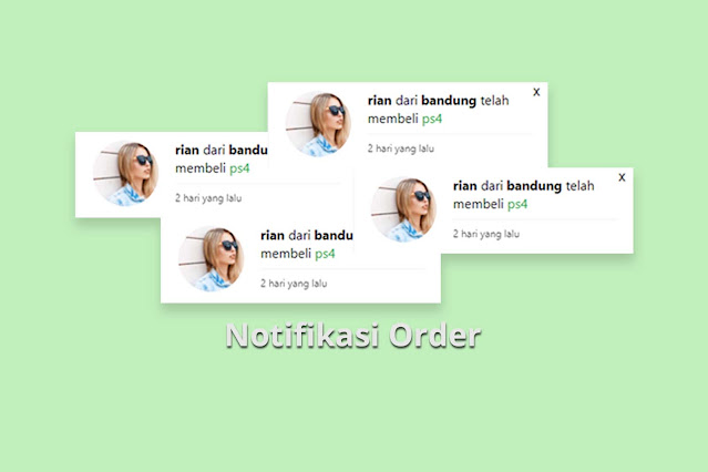 Cara Membuat Notifikasi Order Pembelian di Blog