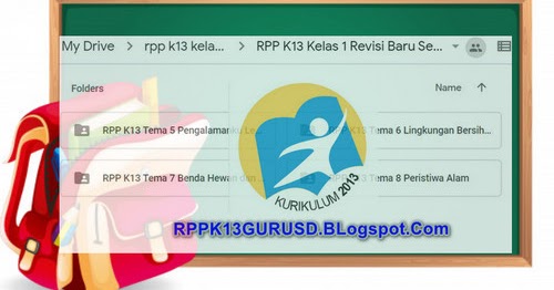 RPP Kelas 1 Semester 2 Kurikulum 2013 Revisi 2019 RPP