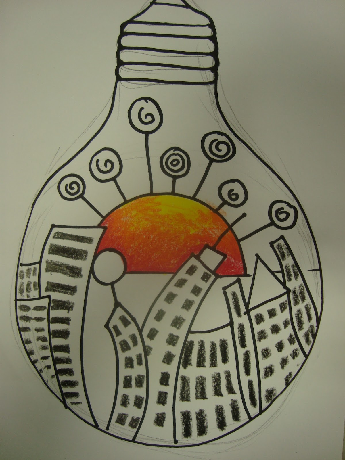 Once upon an Art Room: World in A Lightglobe