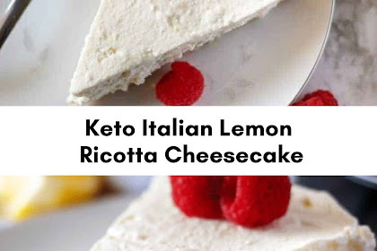 Keto Italian Lemon Ricotta Cheesecake