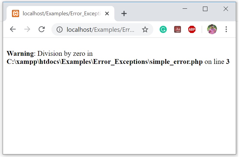PHP Exception Handling: Try-Catch blocks for error messages