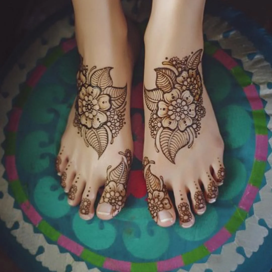 New Mehndi Designs – Beautiful Foot Mehndi Designs # a4