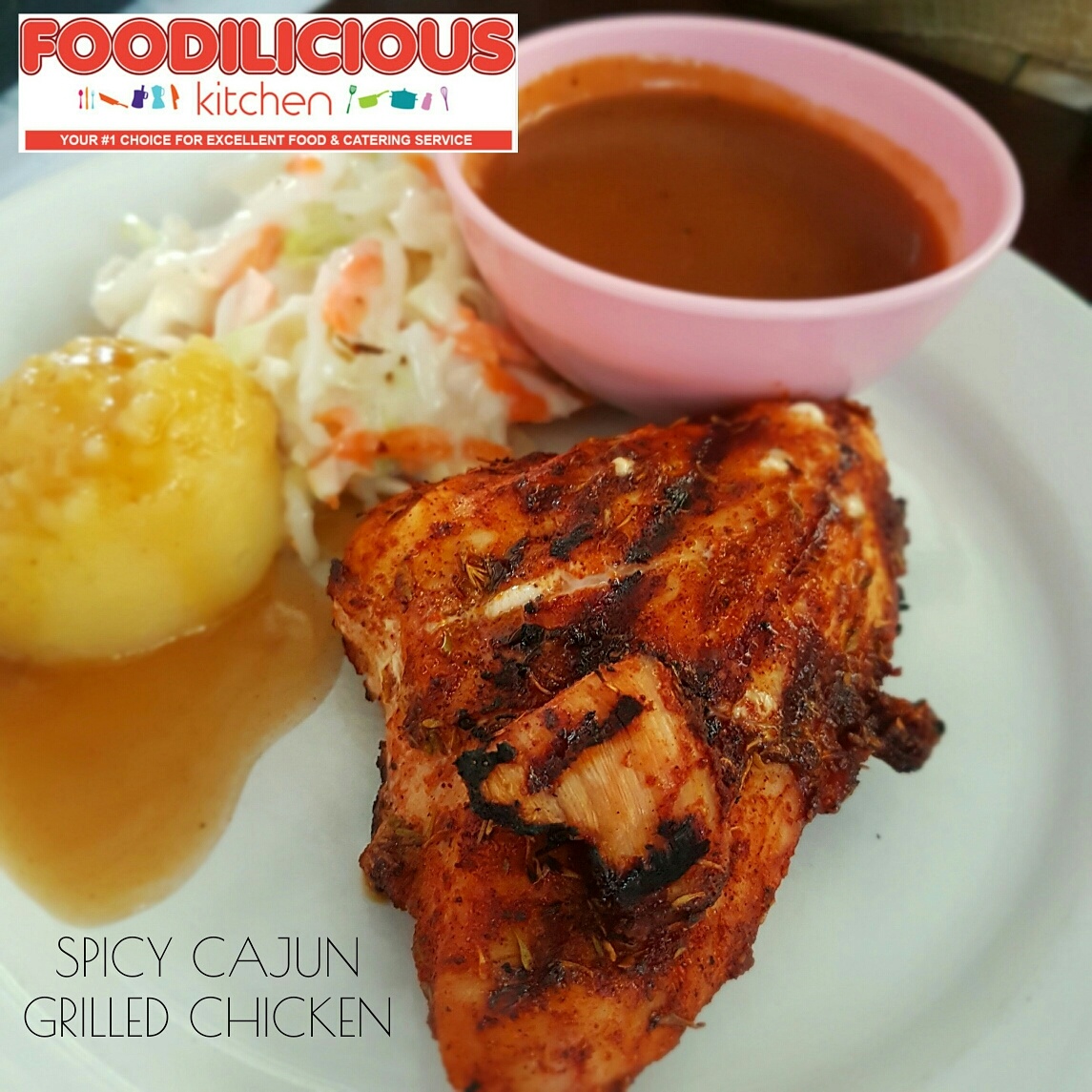 FOODILICIOUS KITCHEN SHAH ALAM SPICY CAJUN GRILLED CHICKEN FOR LUNCH