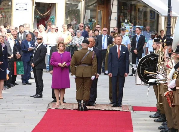 Duke Henri, Duchess Maria Teresa, Prince Guillaume and Princess Stephanie welcomed President Marcelo Rebelo de Sousa at Grand Ducal Palace