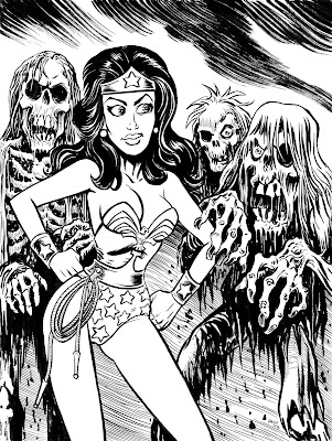 Wonder Woman and the Walking Dead, by Bryan Baugh