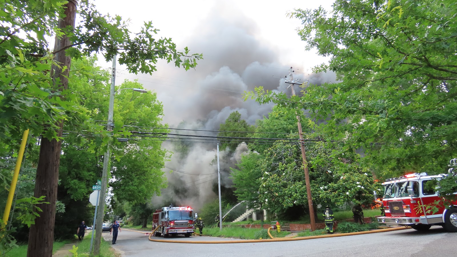 Smokey House Fire in Montgomery