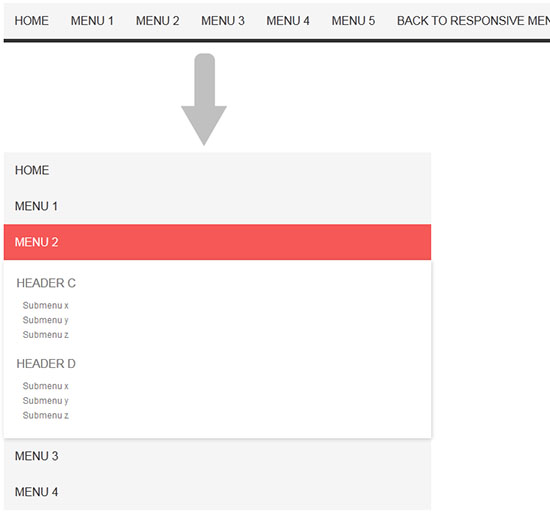 16+ Responsive Menus Tutorials | HTML5 | CSS3 ~ NEW CSS3 MENU