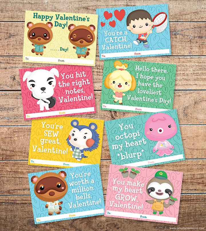 Free Printable Animal Crossing Valentines