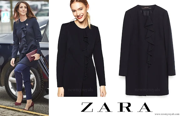 Princess Marie wears ZARA Front Frill Frock Coat