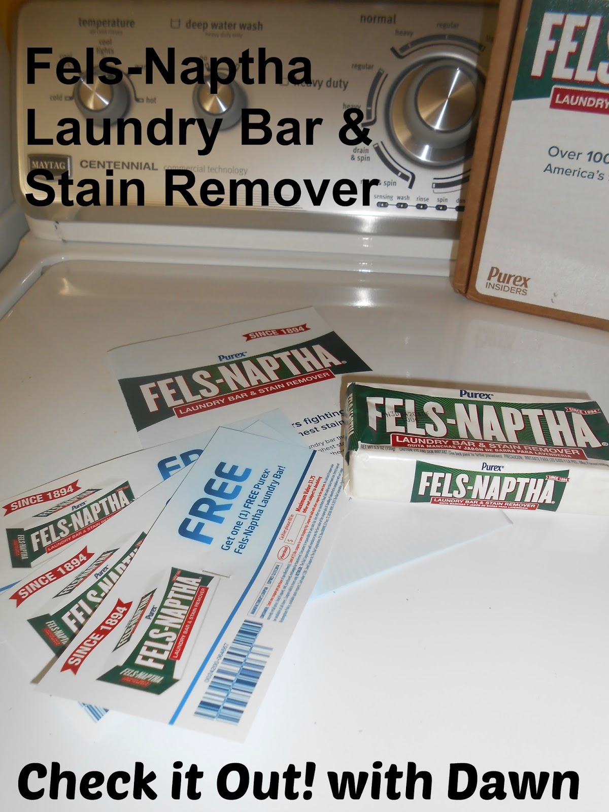Check it Out! with Dawn Purex FelsNaptha Laundry Bar & Stain Remover Review & Giveaway