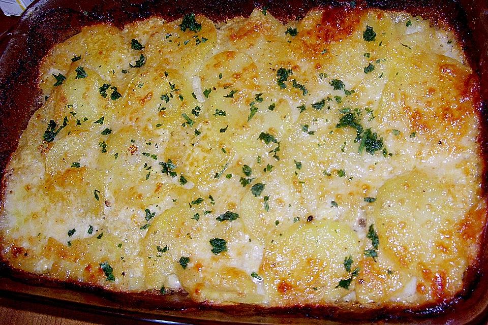 Kartoffelgratin mit Käse - Leckere Rezepte