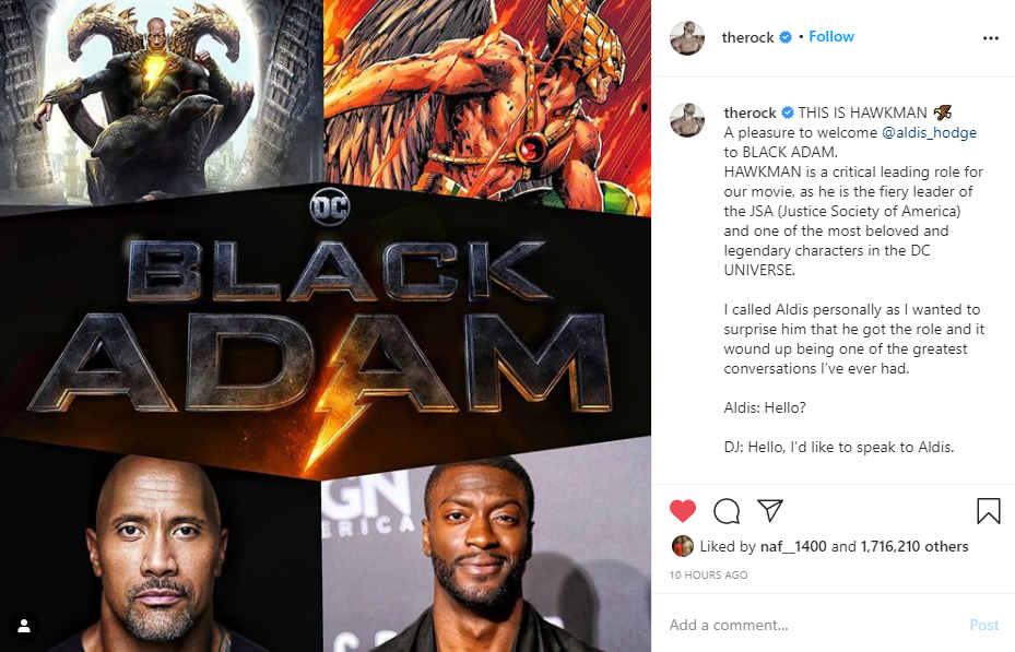 Black Adam' Cast Adds 'The Invisible Man' Star Aldis Hodge As Hawkman