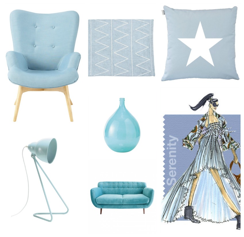 color serenity seleccion decoración