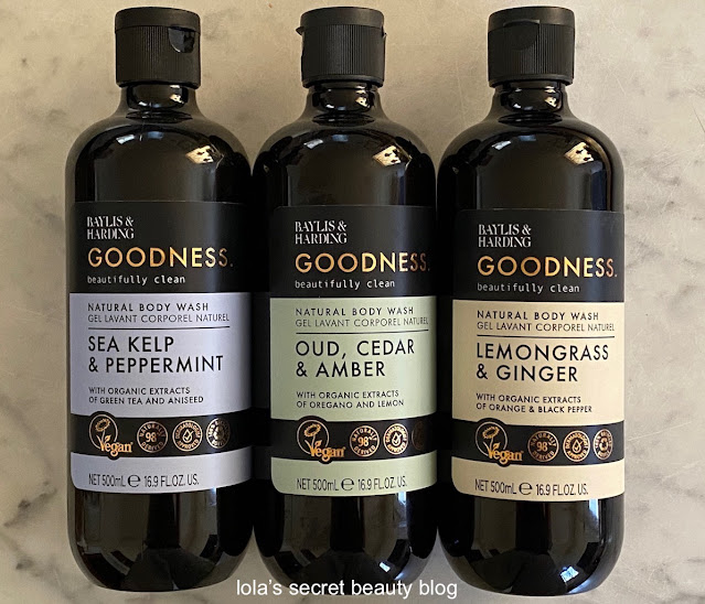 lola's secret beauty blog Baylis & Harding Goodness Natural Body Washes