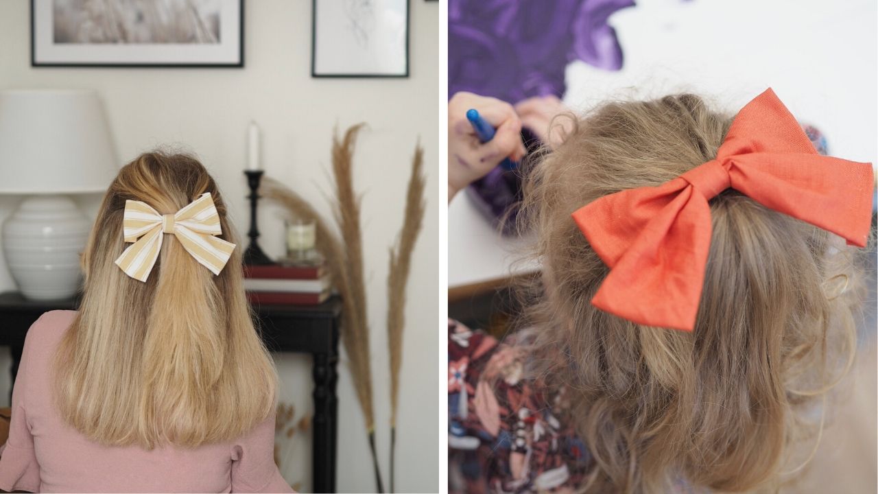 DIY NoSew Hair Scrunchies & Bows {Weekend MiniMake} Dove Cottage