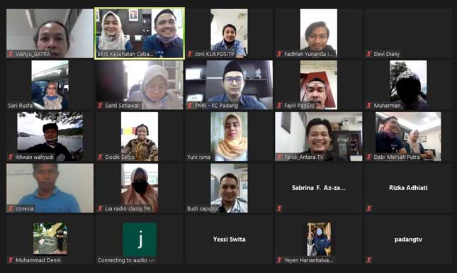 meeting online BPJS Kesehatan Cabang Padang