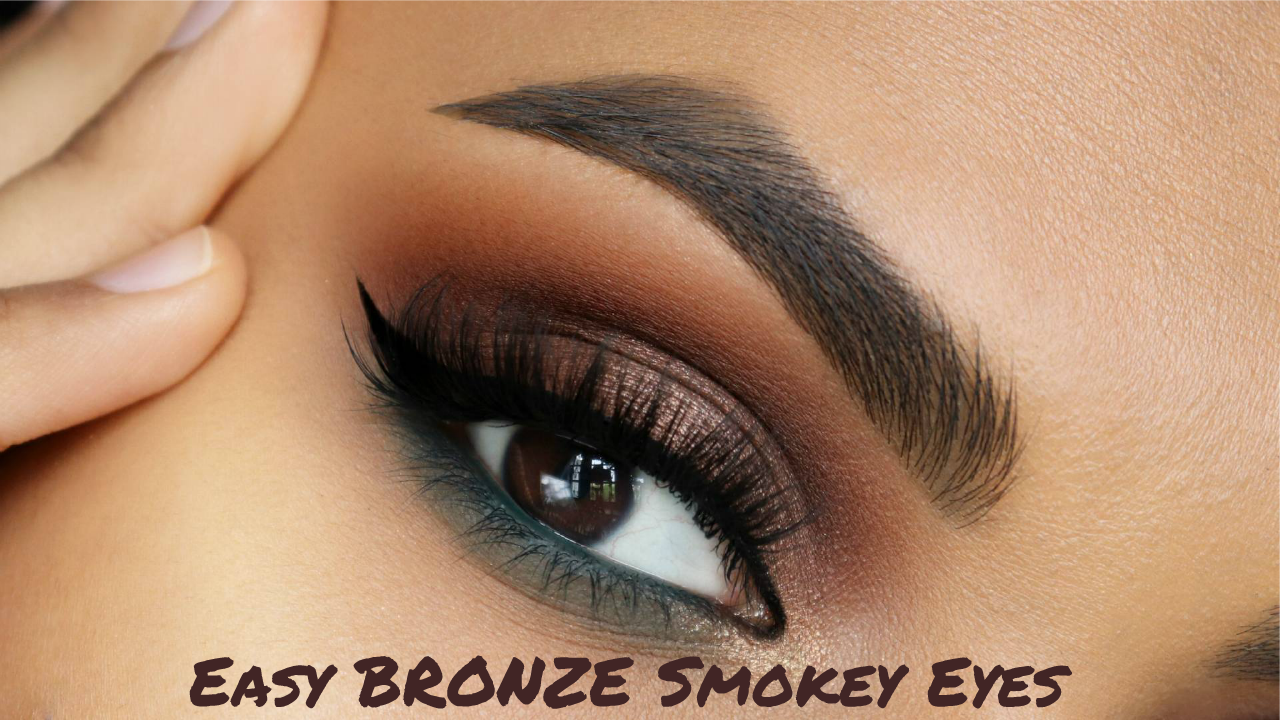 Quick and Easy Bronze Smokey Eye with a POP of Color Tutorial