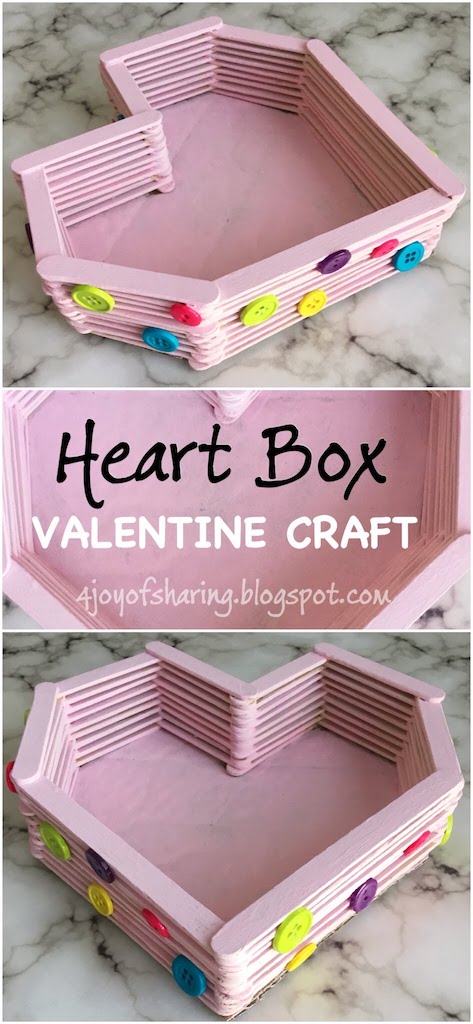 DIY Heart Box Valentine Craft Valentines Day Craft, Valentines Craft, Card Ideas, Simple craft idea, 10 mins craft idea, Kids craft, crafts for kids, craft ideas, kids crafts, craft ideas for kids, paper craft, art projects for kids, easy crafts for kids, fun craft for kids, kids arts and crafts, art activities for kids, kids projects, art and crafts ideas, toddler crafts, toddler fun, preschool craft ideas, kindergarten crafts, crafts for young kids, school crafts, Easy DIY for kids, DIY, Home Decor, Wood Stick Craft, Heart craft