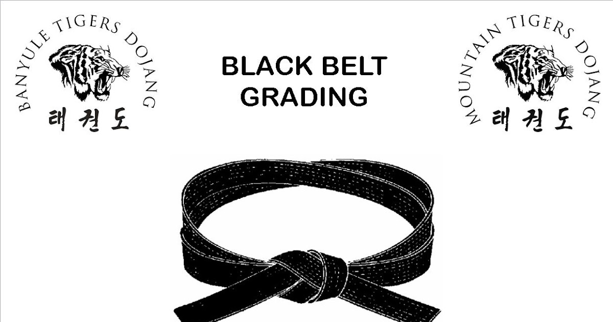 TIGERS TAEKWONDO BLACK BELT