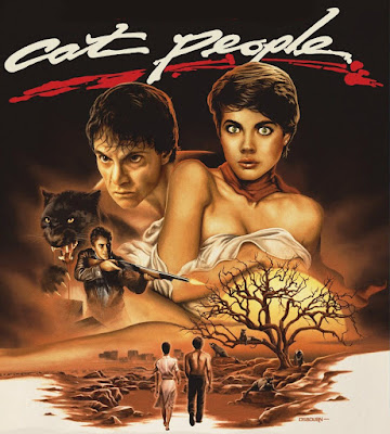 Blue-Ray cover art for "Cat People" (1982) by Osbourn