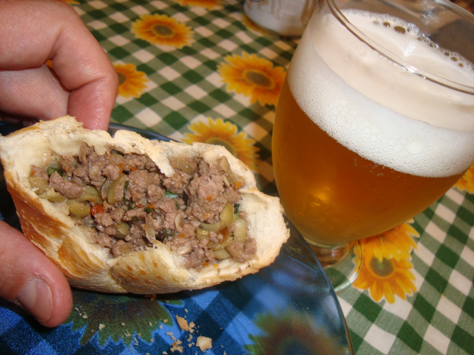 RECEITAS DO FRONT: LANCHE DE PÃO COM CARNE MOÍDA (BURACO QUENTE)!!!