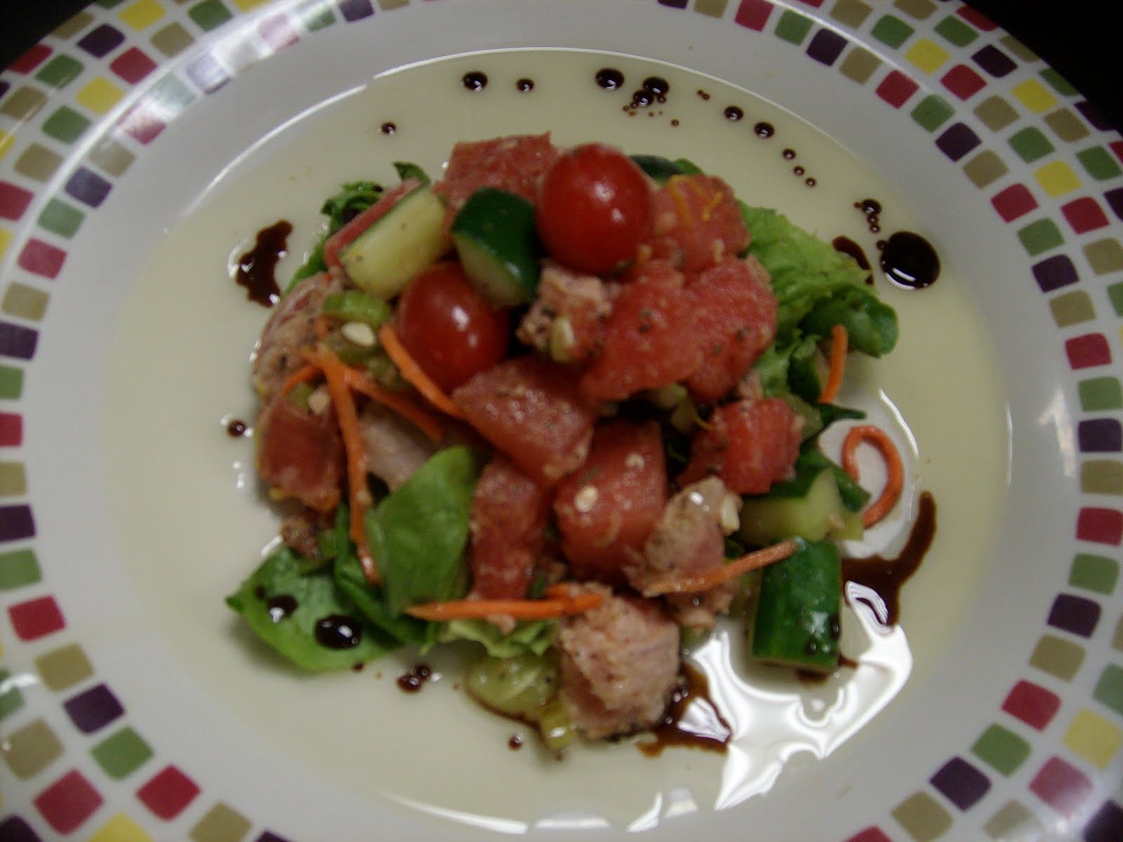 Everyday Gumbo Seared Tuna and Watermelon Salad