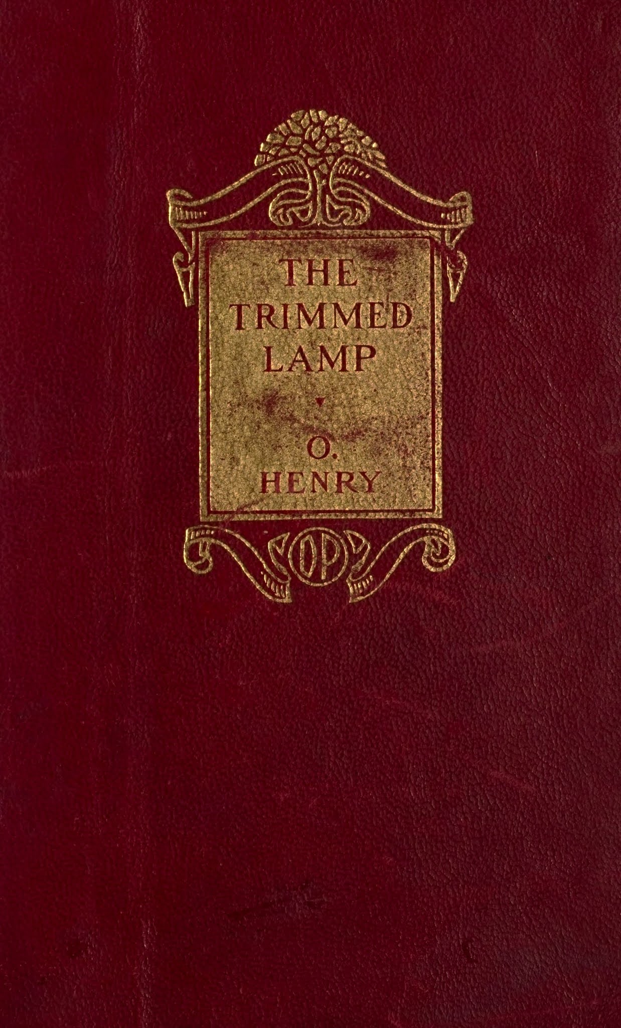 Ｏ・ヘンリーの『最後の葉っぱ』を含む小説集の赤茶色の表紙