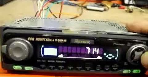 How To Set Clock On Pioneer Mosfet Car Stereo Eeq 50 X4 How To Install Car Audio Systems