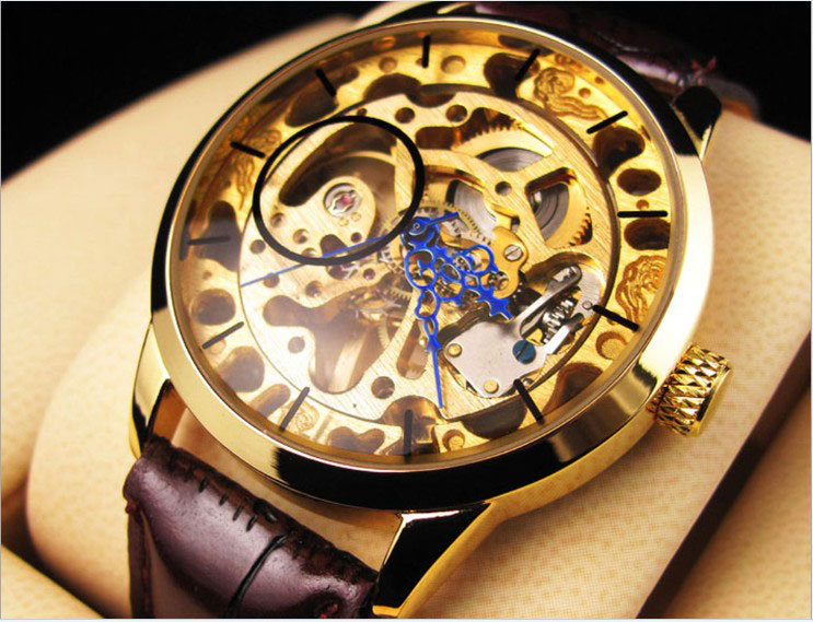 TYMachine Gold Hollow Mechanic Watch