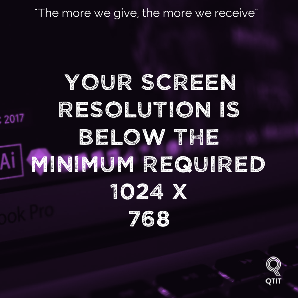 How To Fix Error Your Screen Resolution Is Below The Minimum Required 1024 X 768 On Premiere Pro Qtithow Com