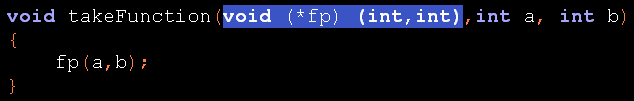 PASSING FUNCTION AS ARGUMENT IN C/C++