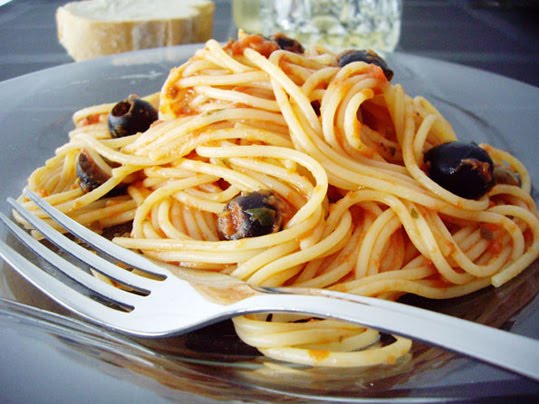 Espaguetis A La Putanesca
