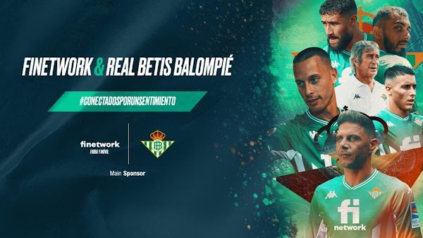 Betis, Finetwork se convierte en patrocinador oficial del equipo por los tres próximos años