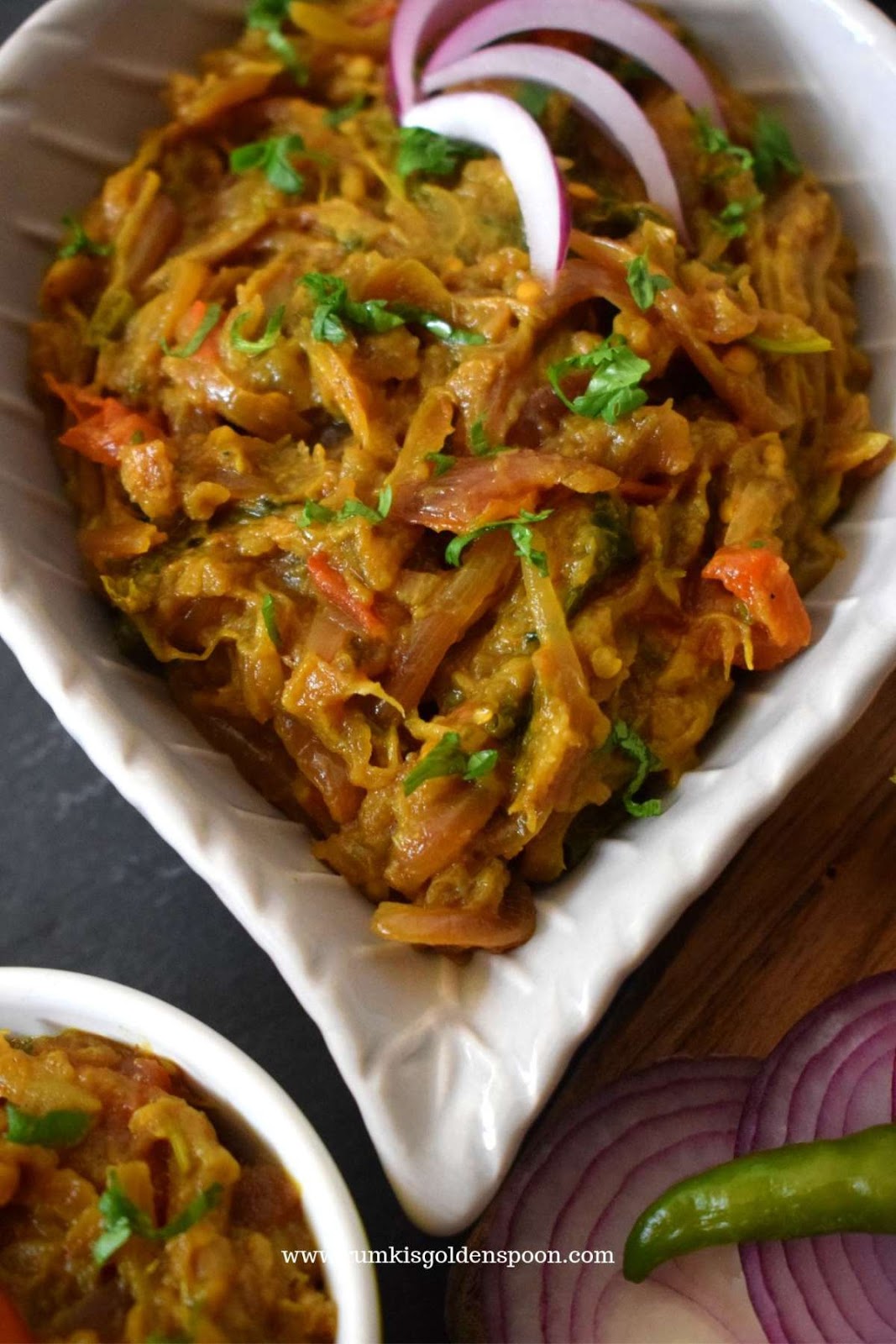 Indian Recipe, Vegan, Vegetarian, Punjabi Style Baingan Ka Bharta (Smoky Aubergines Mash), Begun Pora, Rumki's Golden Spoon, Egg Plant recipes, brinjal recipe, barbeque