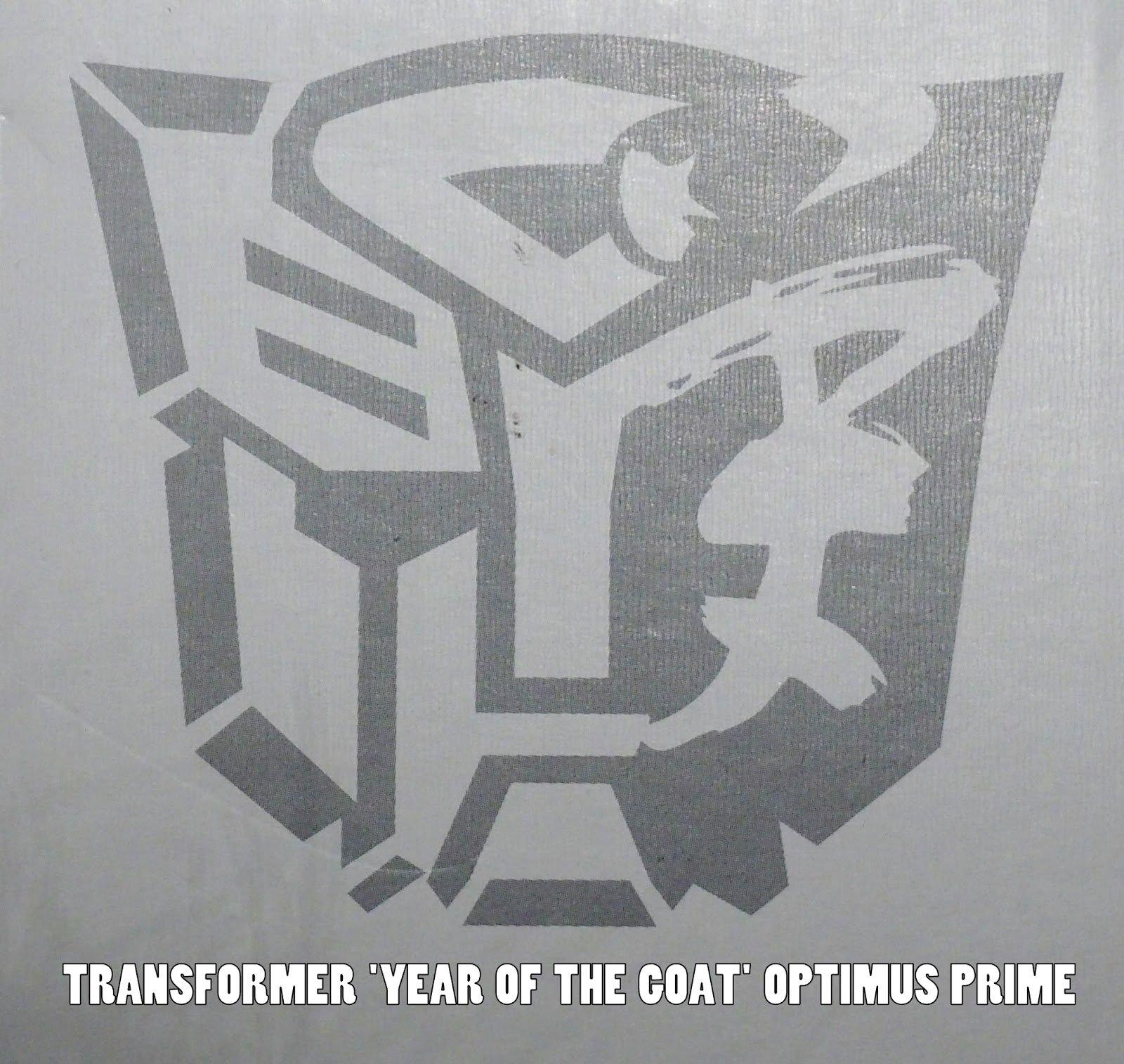 Optimus Prime ' Year of the Goat Platimun'  Edition