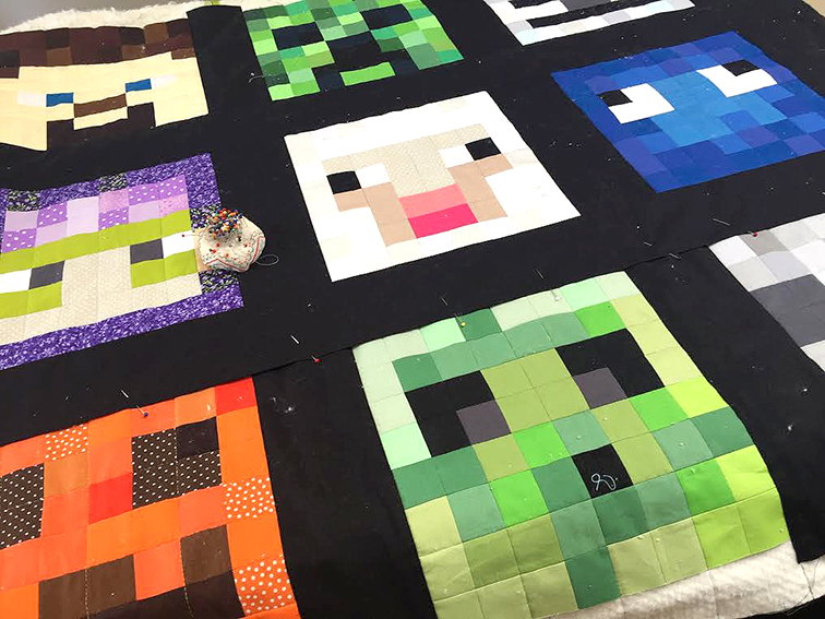 MINECRAFT patchwork metodą mozaikową