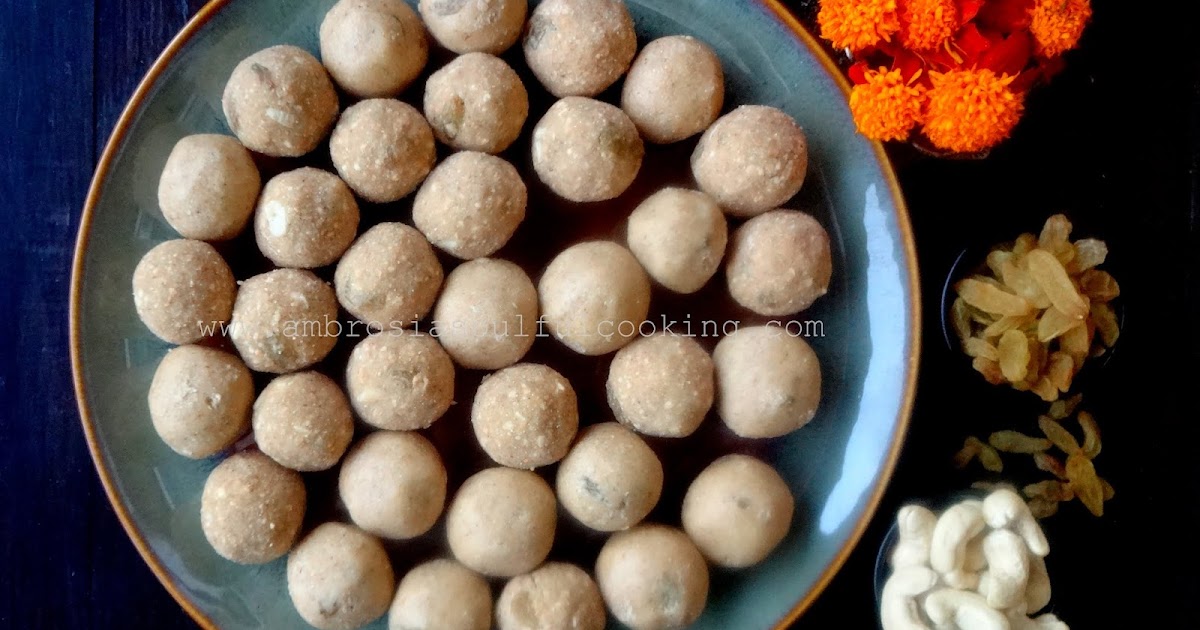 Singhara Atta Laddu / Water Chestnut Flour Laddu (Gluten Free)