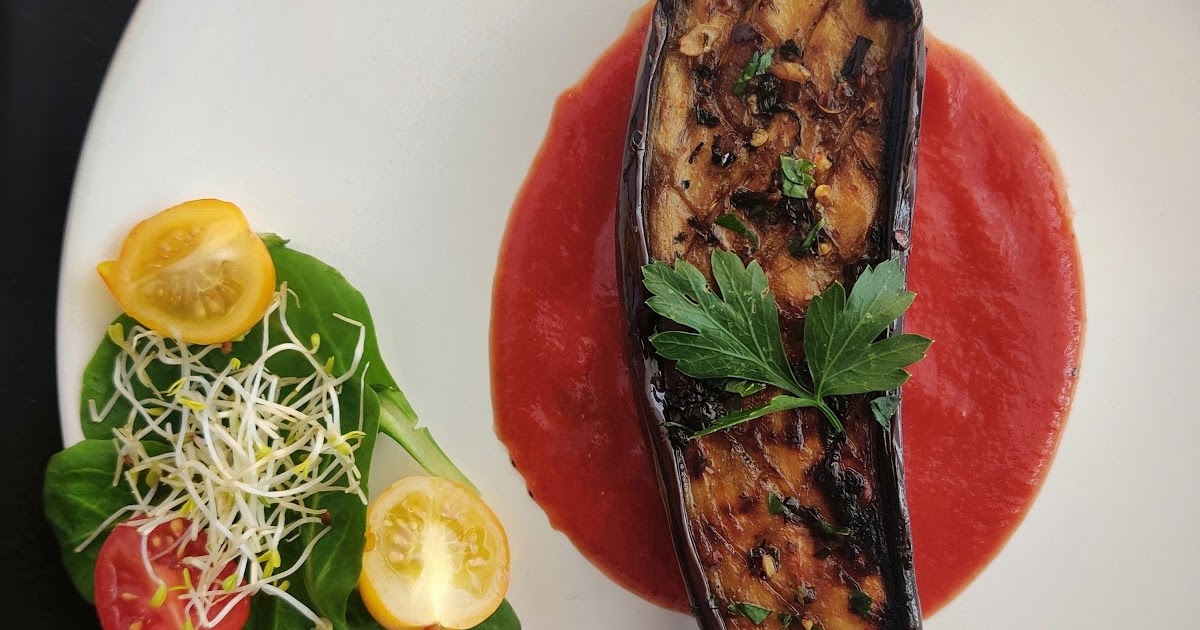 Roasted Eggplant with Balsamic Vinegar Dressing