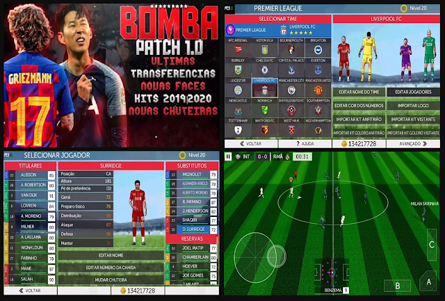 Download FTS 19 Mod BOMBA PATCH 1.0 Update Season 2019/2020 FTS 19 Mod BOMBA PATCH